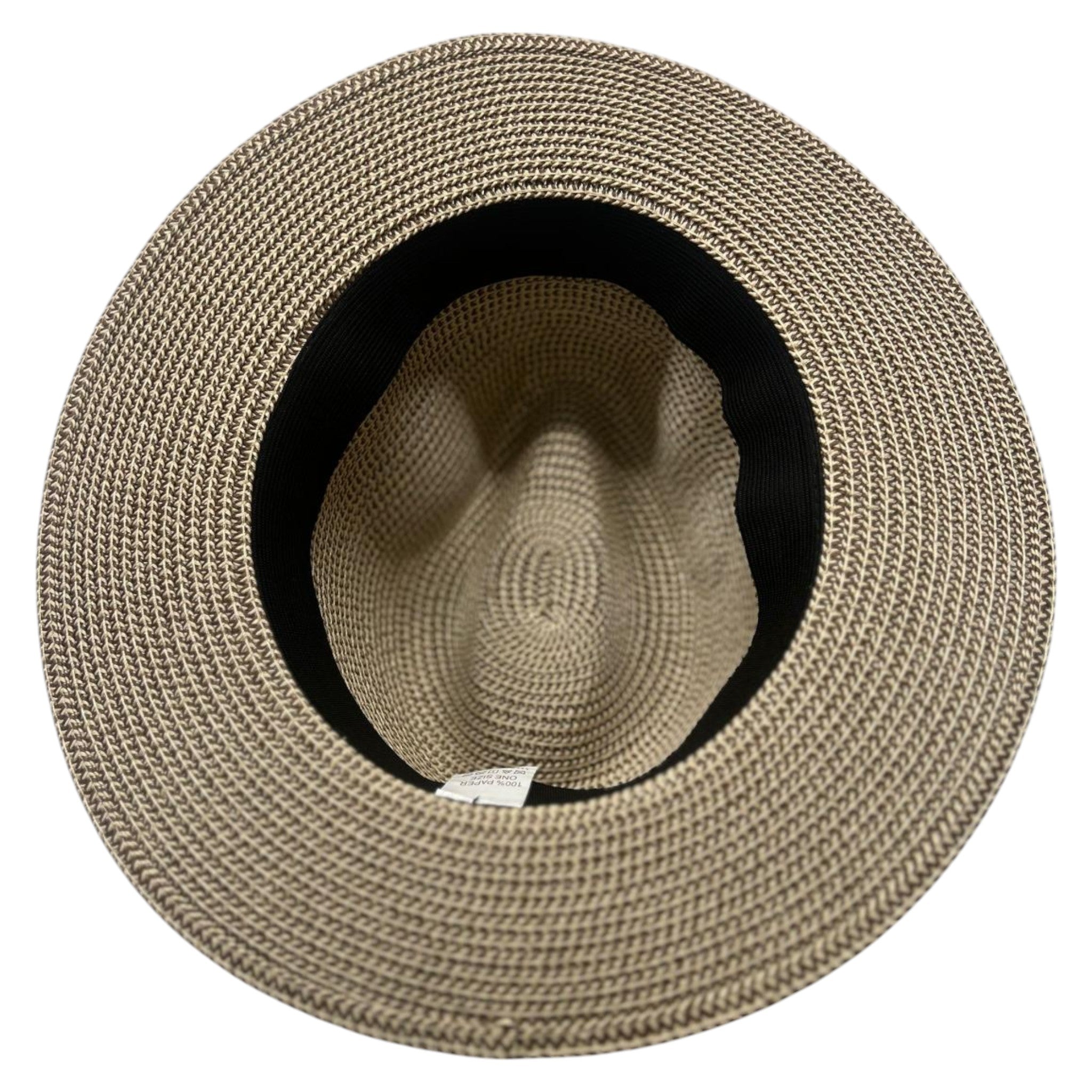 Nicky Adams men's woven Panama-style hat with wide brim and beige striped band – breathable summer sun hat for holidays, travel, and countrywear fashion.